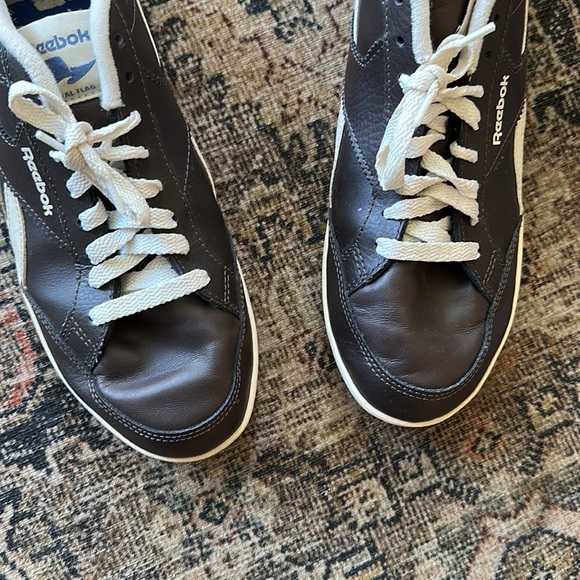 Reebok royal flag transport leather shoes size 8.5 brown - Picture 2 of 8